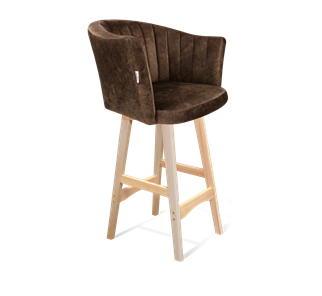 Полубарный стул SHT-ST42-1 / SHT-S65-1 (кофейный трюфель/прозрачный лак) в Армавире