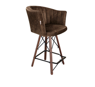 Полубарный стул SHT-ST42-1 / SHT-S80-1 (кофейный трюфель/темный орех/черный) в Армавире