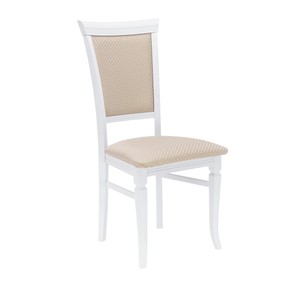 Обеденный стул Leset Монтана (Белый 9003/жаккард Антина ваниль Ж4.07) в Краснодаре
