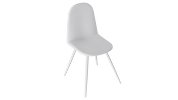 Обеденный стул Марли (конус Т3), Белый муар/Кожзам Белый в Сочи