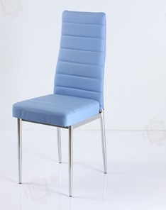 Кухонный стул В-1 хром люкс голубой в Краснодаре
