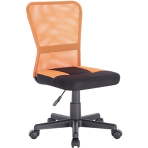 Компьютерное кресло Brabix Smart MG-313 (без подлокотников, комбинированное, черное/оранжевое) 531844 в Сочи