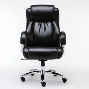 Кресло офисное Brabix Premium Status HD-003 (рециклированная кожа, хром, черное) 531821 в Новороссийске