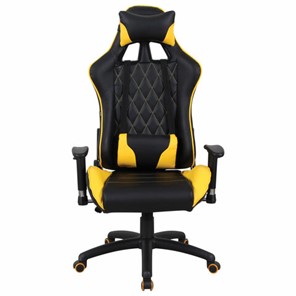 Кресло офисное Brabix GT Master GM-110 (две подушки, экокожа, черное/желтое) 531927 в Армавире