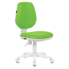 Офисное кресло Brabix Fancy MG-201W (без подлокотников, пластик белый, салатовое) 532414 в Краснодаре