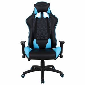 Компьютерное кресло Brabix GT Master GM-110 (две подушки, экокожа, черное/голубое) 531928 в Армавире