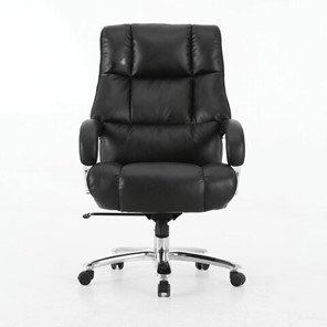 Офисное кресло Brabix Premium Bomer HD-007 (рециклированная кожа, хром, черное) 531939 в Новороссийске