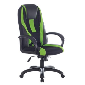 Компьютерное кресло Brabix Premium Rapid GM-102 (экокожа/ткань, черное/зеленое) 532419 в Армавире