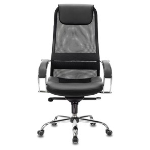 Кресло Brabix Premium Stalker EX-609 PRO (хром, мультиблок, ткань-сетка/экокожа, черное) 532416 в Краснодаре