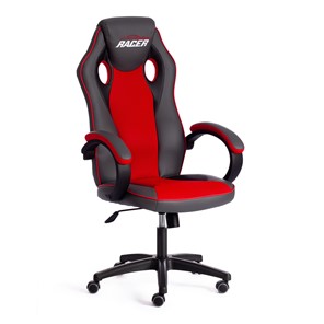 Компьютерное кресло RACER GT new кож/зам/ткань, металлик/красный, арт.13249 в Армавире