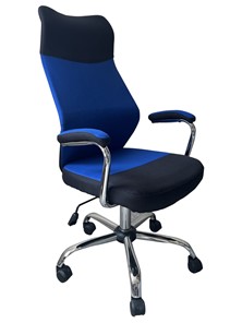 Офисное кресло C168 черный/синий в Сочи