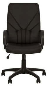 Офисное кресло MANAGER (PL64) экокожа ECO-30, черная в Краснодаре