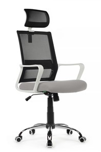 Кресло офисное Riva RCH 1029HW, серый/черный в Краснодаре