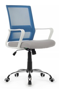 Офисное кресло Riva RCH 1029MW, серый/синий в Краснодаре