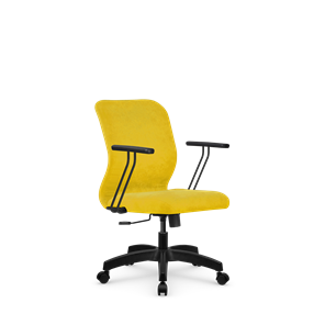 Кресло офисное SU-Mr-4/подл.109/осн.001 желтый в Новороссийске