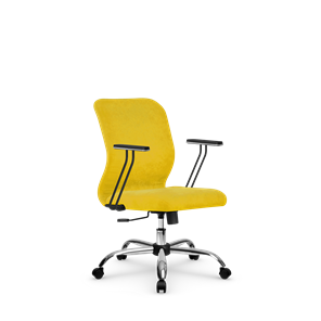 Офисное кресло SU-Mr-4/подл.110/осн.003 желтый в Новороссийске