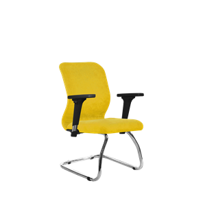 Кресло компьютерное SU-Mr-4/подл.200/осн.007 желтый в Новороссийске