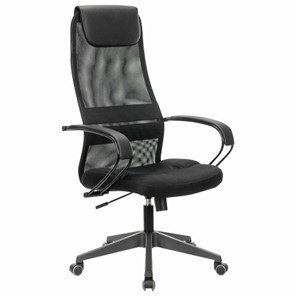 Офисное кресло Brabix Premium Stalker EX-608 PL (ткань-сетка/кожзам, черное) 532090 в Новороссийске