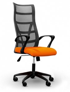 Кресло ДамОфис 5600, оранж/черное в Краснодаре