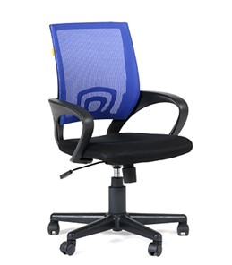 Кресло офисное CHAIRMAN 696 black Сетчатый акрил DW61 синий в Краснодаре