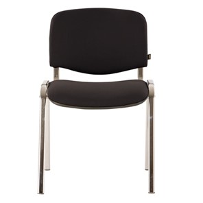 Офисный стул Brabix Iso CF-001 (хромированный каркас, ткань черная) 531419 в Краснодаре