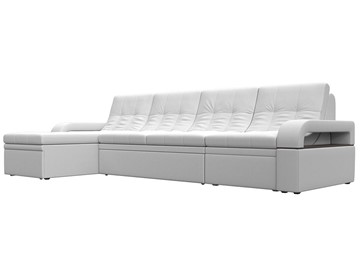 Угловой раскладной диван Лига-035 Лонг, Белый (Экокожа) в Сочи