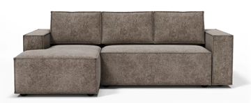Угловой диван с оттоманкой Лофт 263х159х93 (НПБ/Тик-так) в Краснодаре
