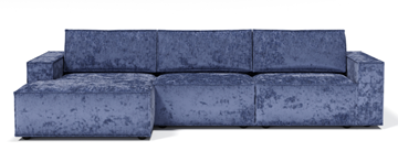 Угловой диван с оттоманкой Лофт 357х159х93 (Ремни/Тик-так) в Краснодаре