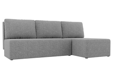 Угловой диван с оттоманкой Поло, Серый (рогожка) в Краснодаре
