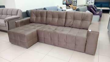 Угловой диван с оттоманкой Реал ДУ Graund 03 велюр в Сочи