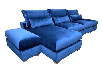 Угловой диван V-10-M ДУ (ПУФ2+Д4+ПС+ПС+ПУФ2), Memory foam в Краснодаре