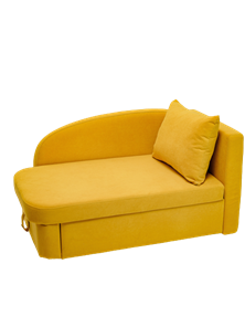 Диван-кровать правая Тедди желтый в Армавире