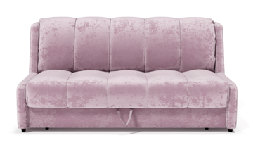 Прямой диван Аккордеон-Кровать 1,55 с каретной утяжкой, полоска (НПБ) в Армавире