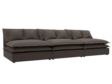Прямой диван Лига-040 Лонг, Амур коричневый (Рогожка) в Армавире