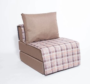 Бескаркасное кресло-кровать Харви, коричневый - квадро беж в Краснодаре
