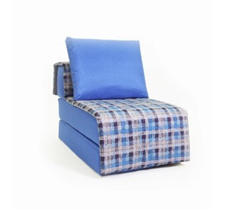 Бескаркасное кресло-кровать Харви, синий - квадро в Краснодаре