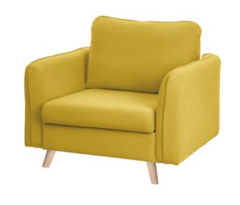 Кресло мягкое Бертон желтый в Сочи