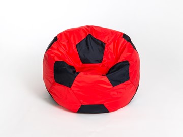 Кресло-мешок Мяч большой, красно-черный в Краснодаре
