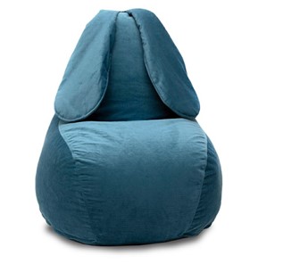 Кресло Зайка (длинные уши), синий в Сочи