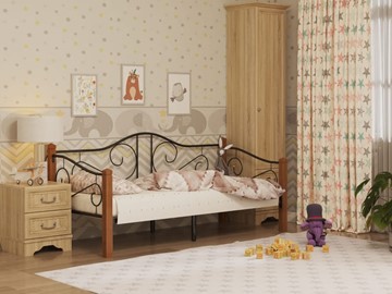 Кровать детская Гарда 7, 90х200, черная в Краснодаре