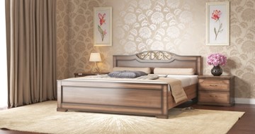 Кровать 1.5-спальная СВ-Стиль Жасмин 140*200 с основанием в Армавире