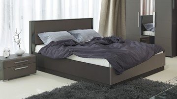 Двуспальная кровать с механизмом Наоми 1600, цвет Фон серый, Джут СМ-208.01.02 в Краснодаре