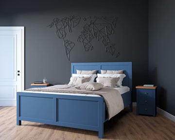 Кровать 2-спальная Jules Verne, (JV16ETGB), синий в Новороссийске