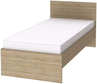 Кровать односпальная K09 с основанием, цвет Дуб Сонома в Сочи