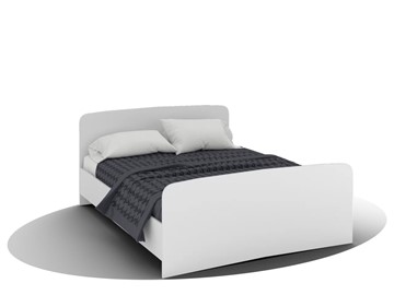 Кровать Вега Кр-08 1600 с плоским основанием (Белый древесный) в Сочи