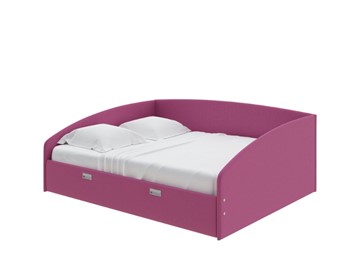 Кровать спальная Bono 160х200, Рогожка (Savana Berry) в Краснодаре