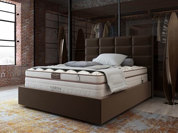 Спальная кровать Chocolate Compact/Island M 160х200, Микровелюр (Manhattan Лесной каштан) в Краснодаре