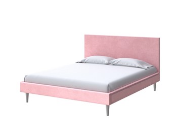 Кровать двуспальная Claro 160х200, Велюр (Casa Жемчужно-розовый) в Краснодаре