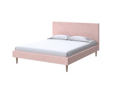 Кровать двуспальная Claro 160х200, Велюр (Ultra Розовый мусс) в Краснодаре
