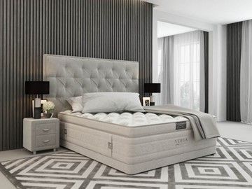 Кровать Classic Compact/Basement 180х200, Флок (Велсофт Серый) в Армавире